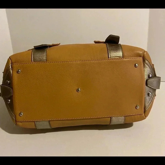 Gustto leather satchel large brown - Picture 4 of 11